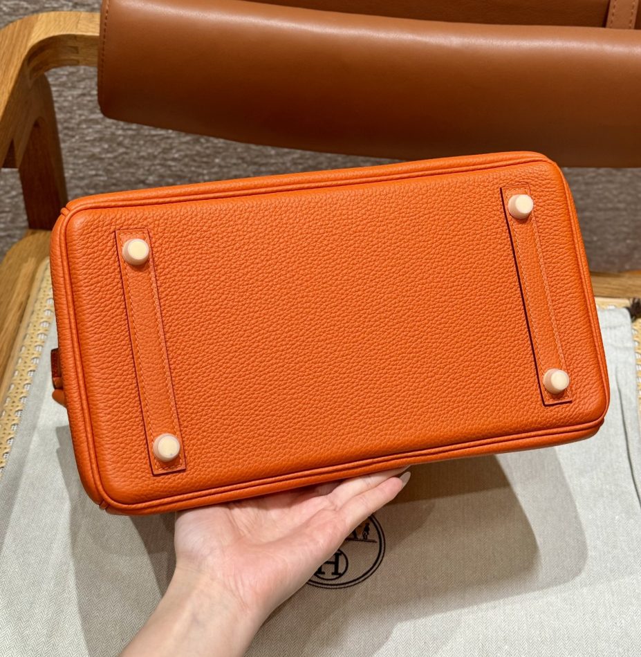 Replica Hermes Birkin Orange Togo Gold 2 Replica Hermes Birkin Orange Togo Gold - authentic-look luxury purse replica