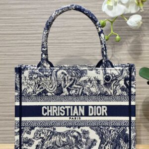 Replica Dior Tote Book Blue Tiger - Best Fake Designer Bags