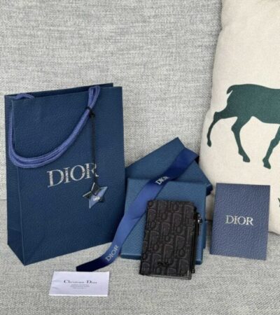 Replica Dior Zipper Card Holder Black - Best Fake Designer Bags