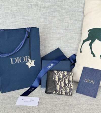 Replica Dior Jacquard Wallet Oblique - Best Fake Designer Bags