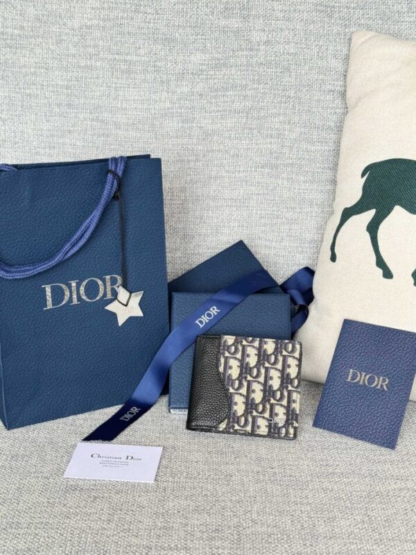 Replica Dior Jacquard Wallet Oblique - Best Fake Designer Bags