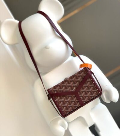 Replica Goyard Minaudière Trunk Bag Bordeaux - Best Fake Designer Bags