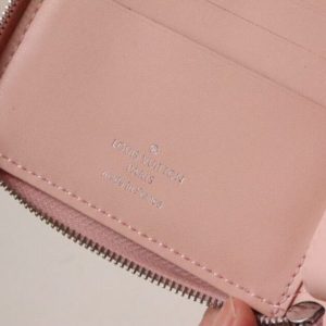 Replica Louis Vuitton Zipper Coin Purse Pink - authentic-look luxury purse replica