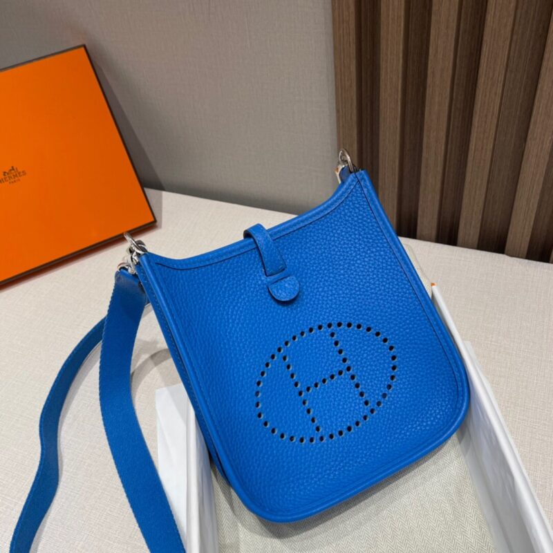 Replica Hermes Evelyne II TPM Deep Blue - Best Fake Designer Bags