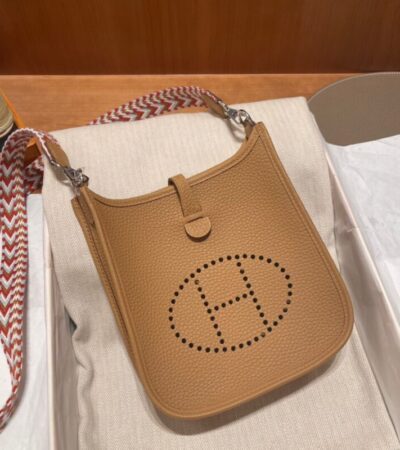 Replica Hermes Evelyne II TPM Brown - Best Fake Designer Bags