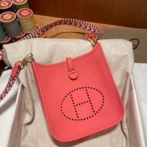 Replica Hermes Evelyne II TPM Red - Best Fake Designer Bags