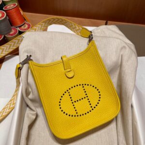 Replica Hermes Evelyne II TPM Yellow - Best Fake Designer Bags