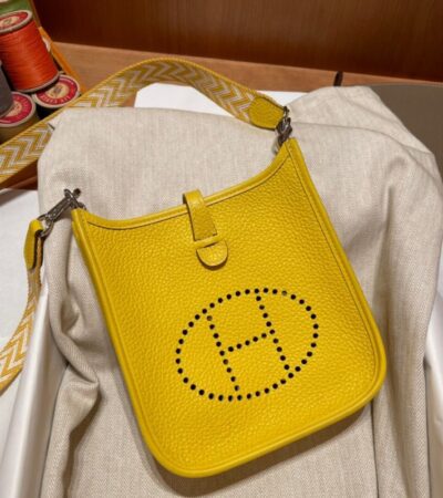 Replica Hermes Evelyne II TPM Yellow - Best Fake Designer Bags