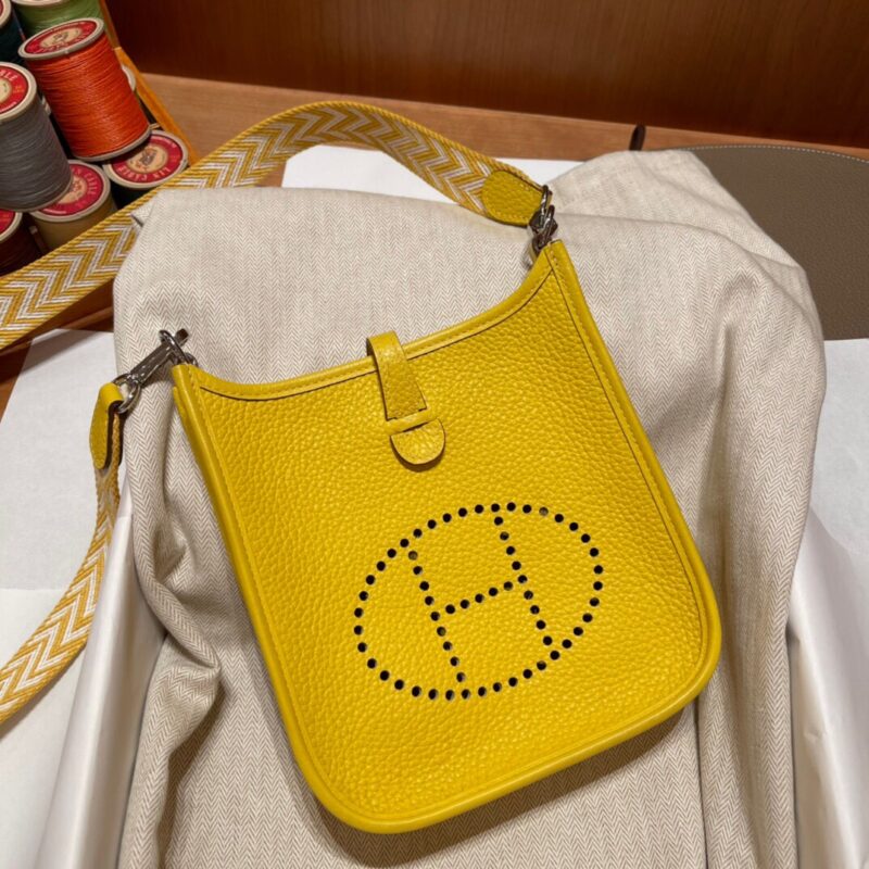 Replica Hermes Evelyne II TPM Yellow - Best Fake Designer Bags