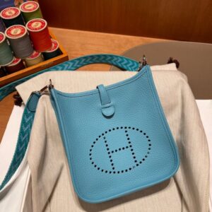 Replica Hermes Evelyne II TPM Blue - Best Fake Designer Bags