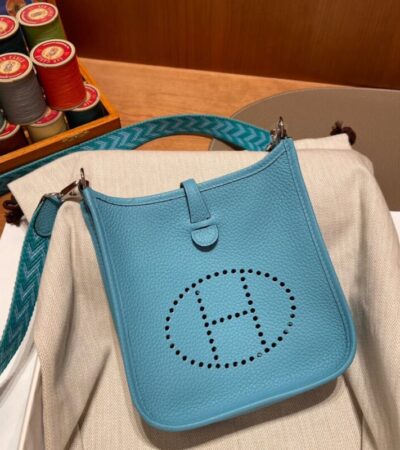 Replica Hermes Evelyne II TPM Blue - Best Fake Designer Bags