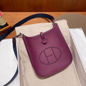 Replica Hermes  Evelyne II TPM Purple - Best Fake Designer Bags