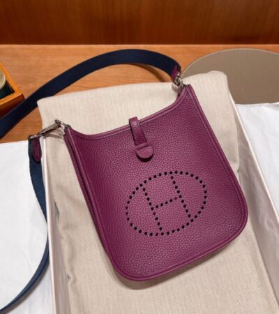 Replica Hermes Evelyne II TPM Purple - Best Fake Designer Bags