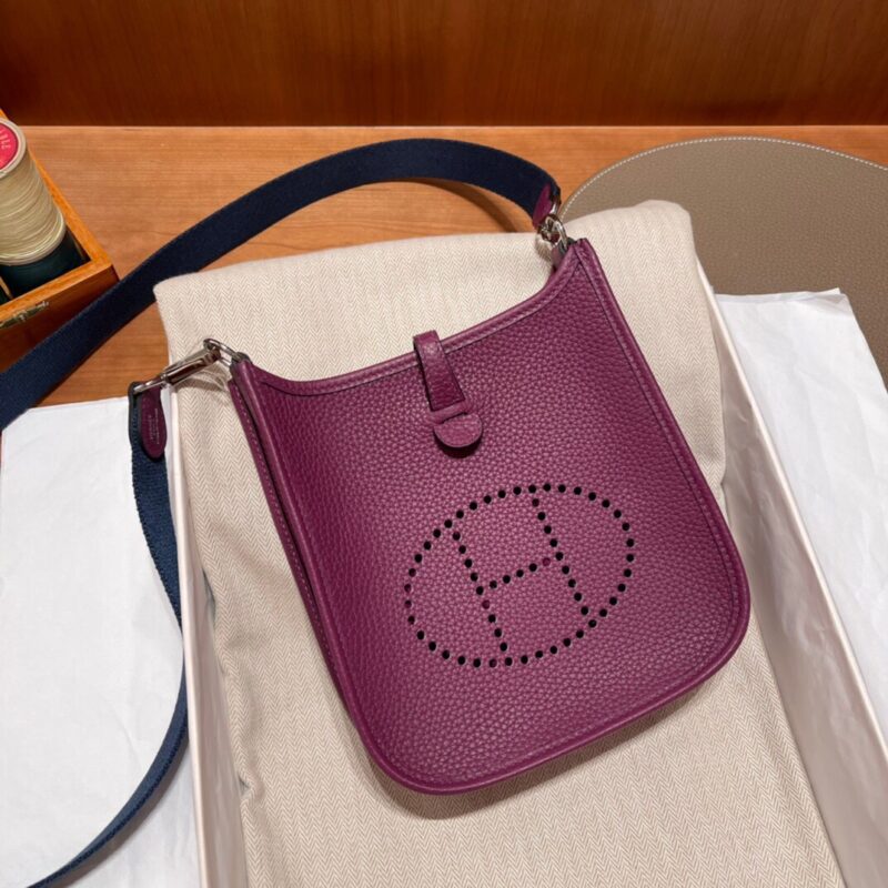 Replica Hermes  Evelyne II TPM Purple - Best Fake Designer Bags