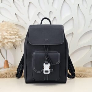 Replica Dior Saddle Backpack Black With Flap - Best Fake Designer Bags