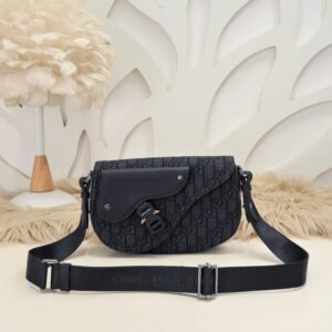 Replica Dior Saddle Messenger Black Classic - Best Fake Designer Bags