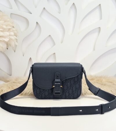 Replica Dior Saddle Messenger Bag Oblique Black - Best Fake Designer Bags