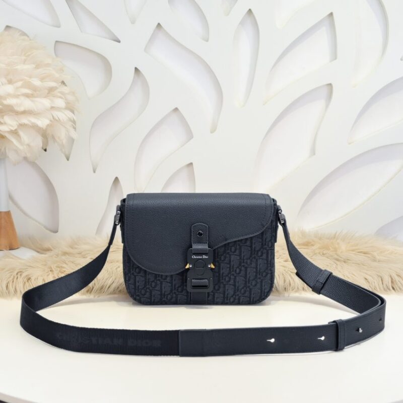 Replica Dior Saddle Messenger Bag Oblique Black - Best Fake Designer Bags