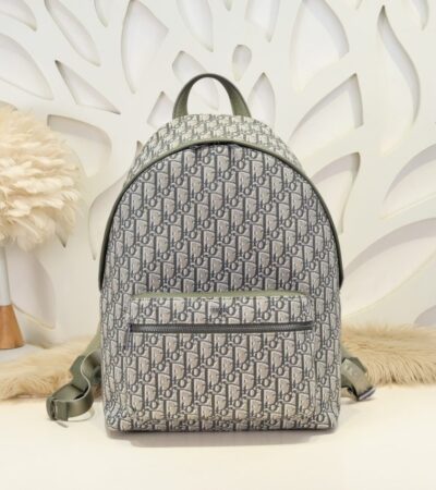 Replica Dior Rider Backpack Khaki Dior Oblique Jacquard - Best Fake Designer Bags