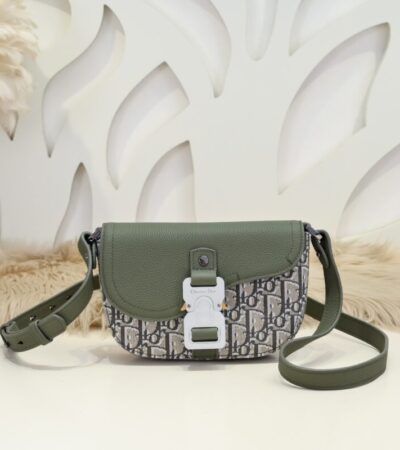 Replica Dior  Saddle Messenger Bag Khaki - Best Fake Designer Bags