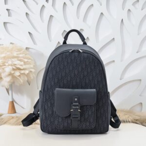 Replica Dior Saddle Zip Backpack Black - Best Fake Designer Bags