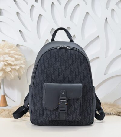 Replica Dior Saddle Zip Backpack Black - Best Fake Designer Bags