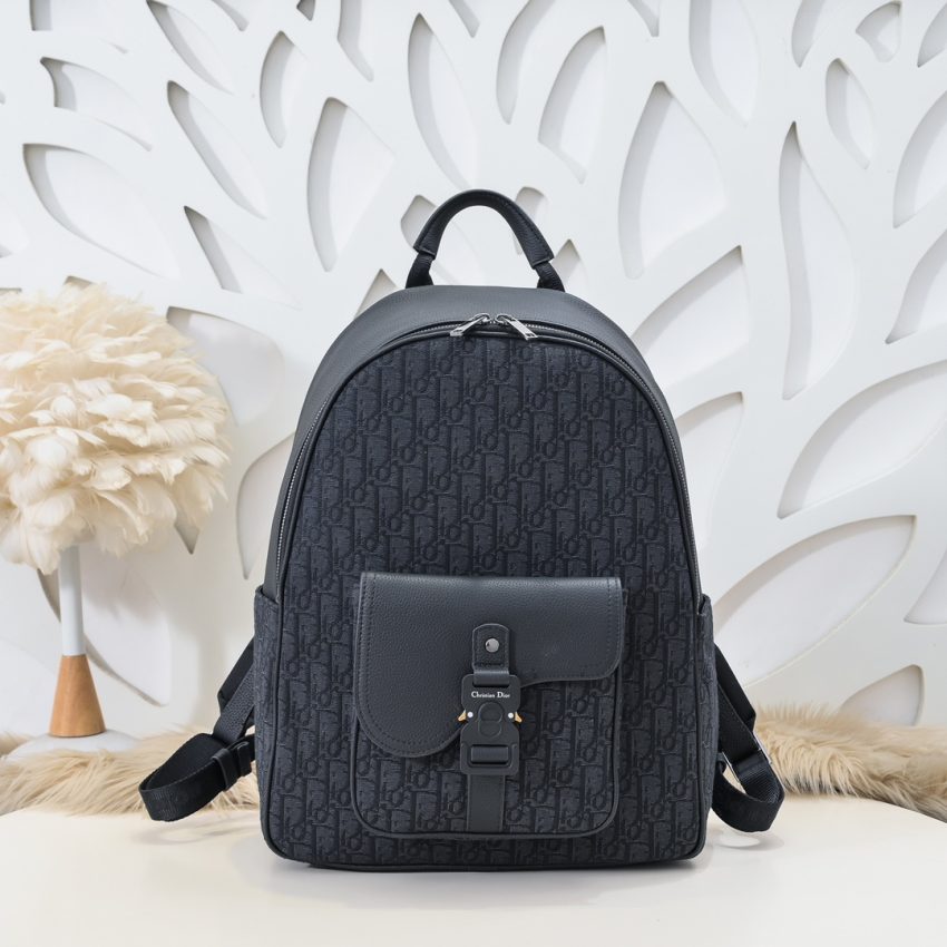 Replica Dior Saddle Zip Backpack Black - Best Fake Designer Bags