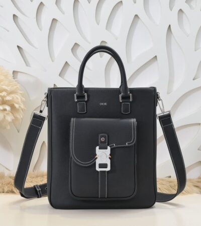 Replica Dior Saddle Shopping Tote Black - Best Fake Designer Bags