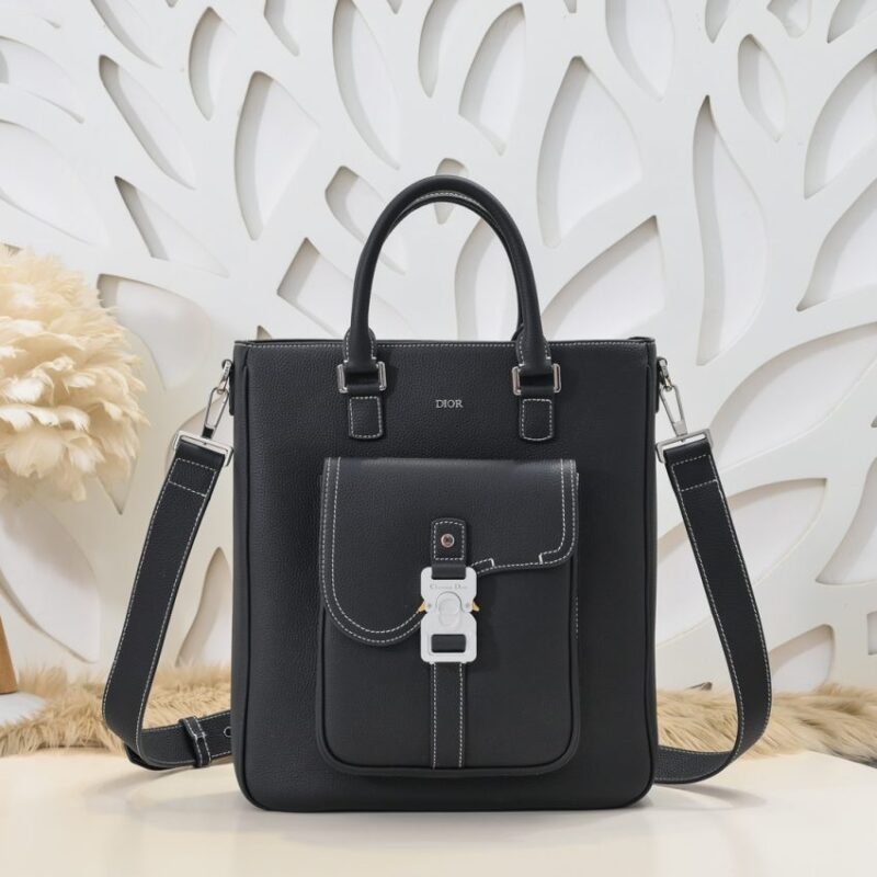 Replica Dior Saddle Shopping Tote Black - Best Fake Designer Bags