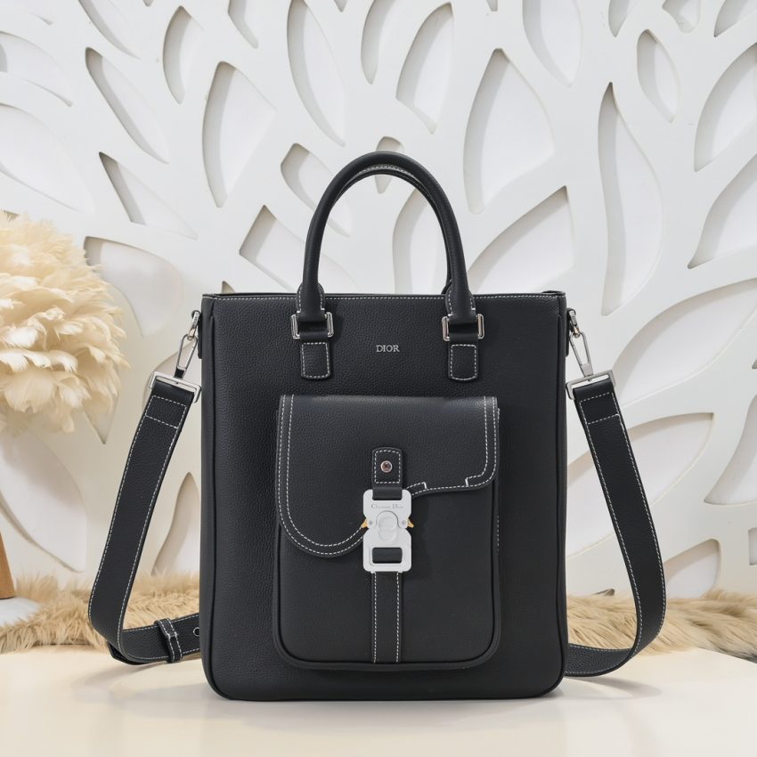 Replica Dior Saddle Shopping Tote Black - Best Fake Designer Bags