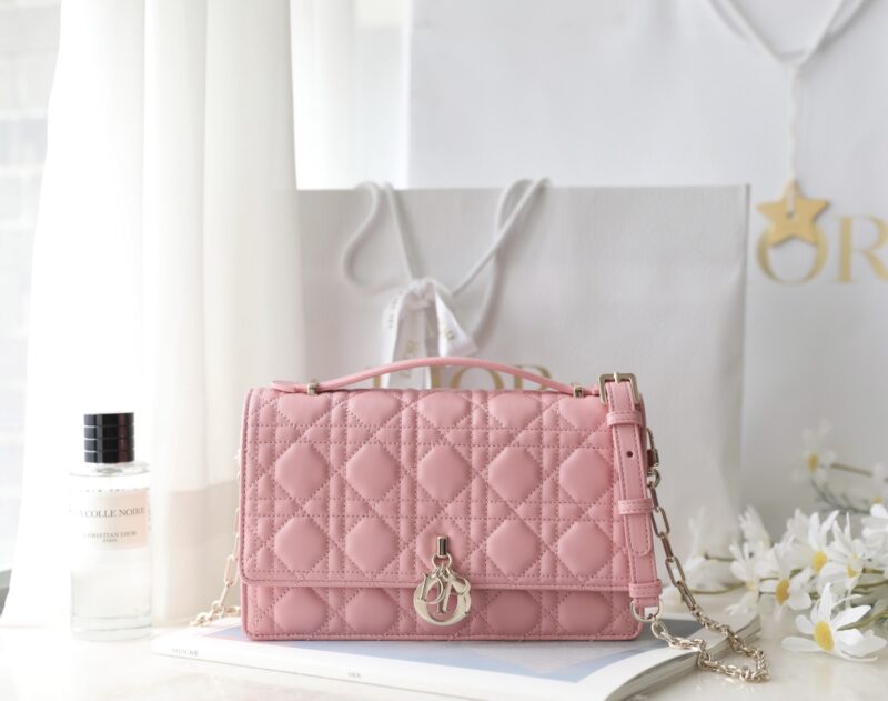 Replica My Dior Top Handle Bag Pink - Best Fake Designer Bags