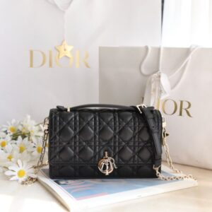 Replica My Dior Top Handle Bag Black - Best Fake Designer Bags