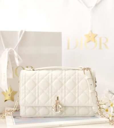 Replica My Dior Top Handle Bag White - Best Fake Designer Bags