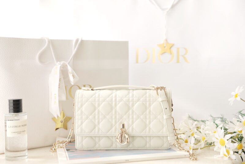 Replica My Dior Top Handle Bag White - Best Fake Designer Bags