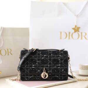 Replica My Dior Top Handle Bag Black Canvas - Best Fake Designer Bags
