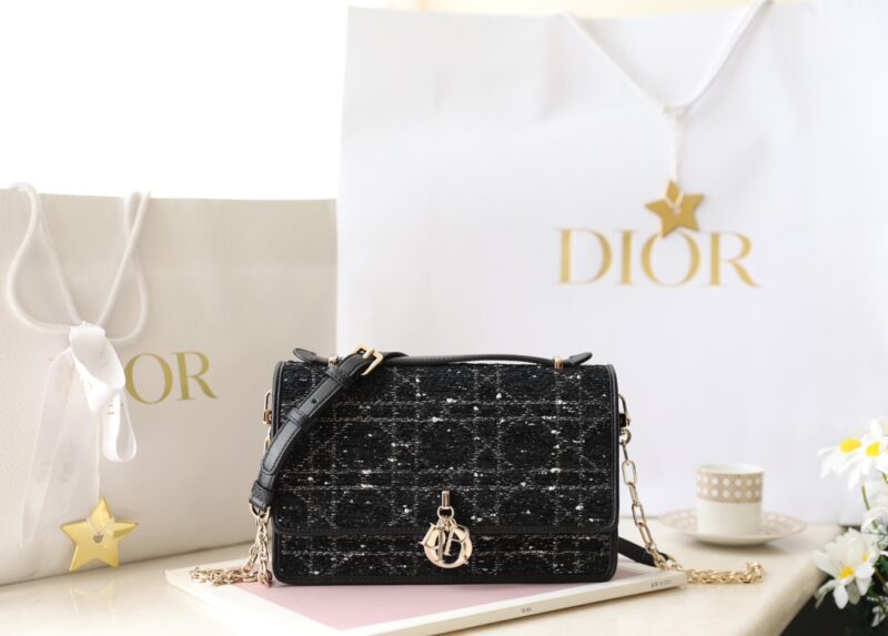 Replica My Dior Top Handle Bag Black Canvas - Best Fake Designer Bags