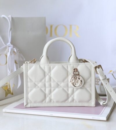 Replica Dior Tote Book Mini White - Best Fake Designer Bags