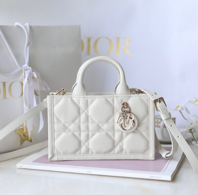 Replica Dior Tote Book Mini White - Best Fake Designer Bags