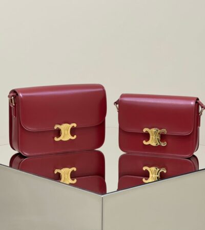 Replica Celine Triomphe Mini Bordeaux - Best Fake Designer Bags