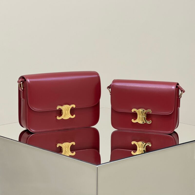 Replica Celine Triomphe Mini Bordeaux - Best Fake Designer Bags
