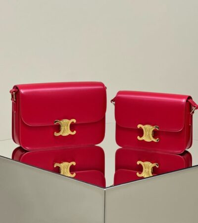 Replica Celine Triomphe Mini Red - Best Fake Designer Bags
