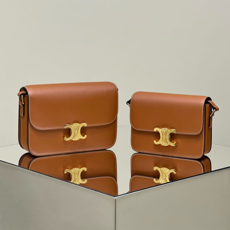 Replica Celine Triomphe Mini Brown - Best Fake Designer Bags