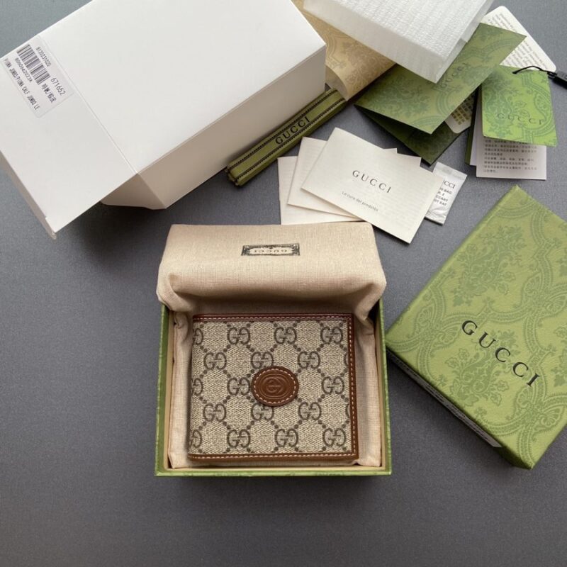 Replica Gucci  Interlocking  Wallet Brown - Best Fake Designer Bags