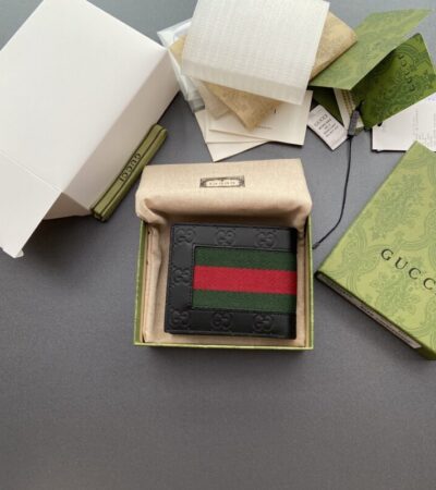 Replica Gucci Double G bifold Wallet Leather - Best Fake Designer Bags