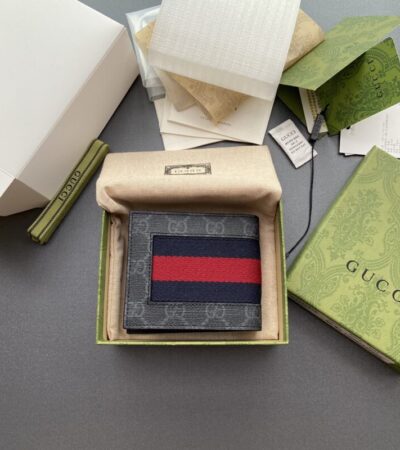 Replica Gucci Double G bifold Wallet Canvas - Best Fake Designer Bags