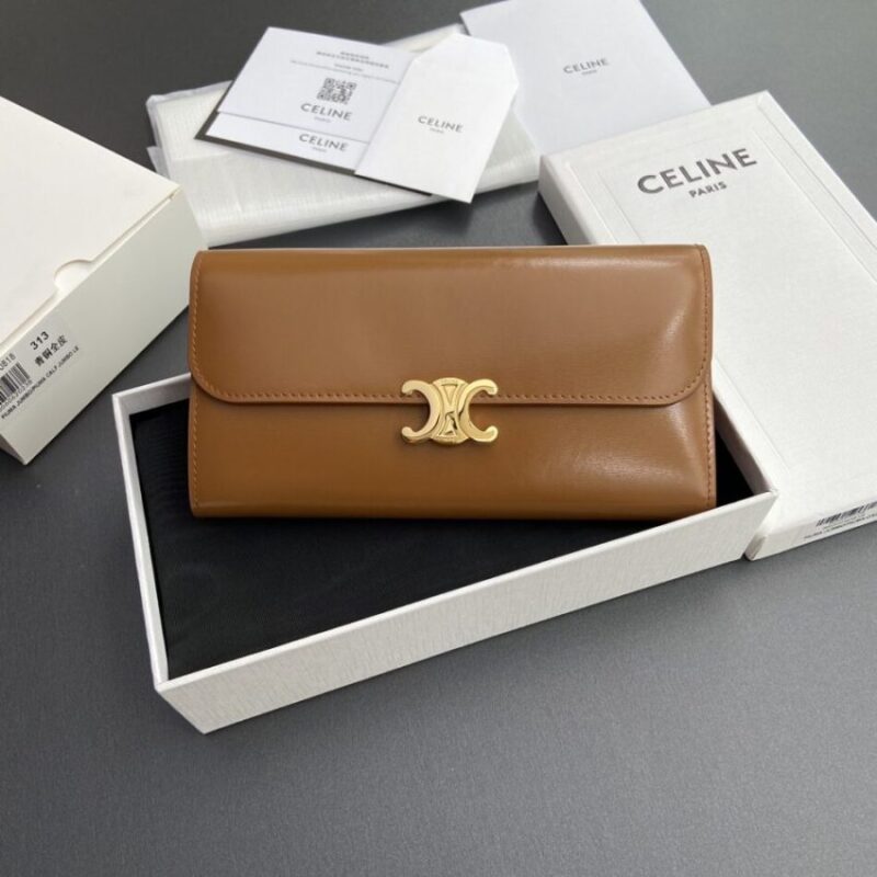 Replica Celine Triumphe Long  Wallet Brown - Best Fake Designer Bags