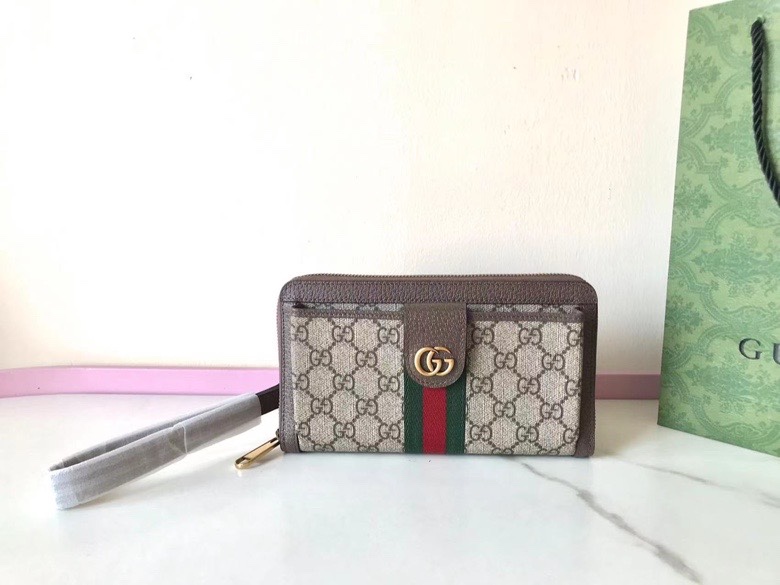 Replica Gucci Ophidia GG Wallet Beige - Best Fake Designer Bags