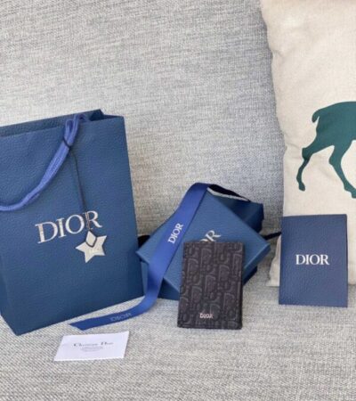 Replica Dior Bi Fold Card Holder Black - Best Fake Designer Bags