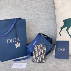 Replica Dior Bi Fold Card Holder Oblique White - Best Fake Designer Bags