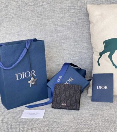 Replica Dior Jacquard Wallet Black - Best Fake Designer Bags